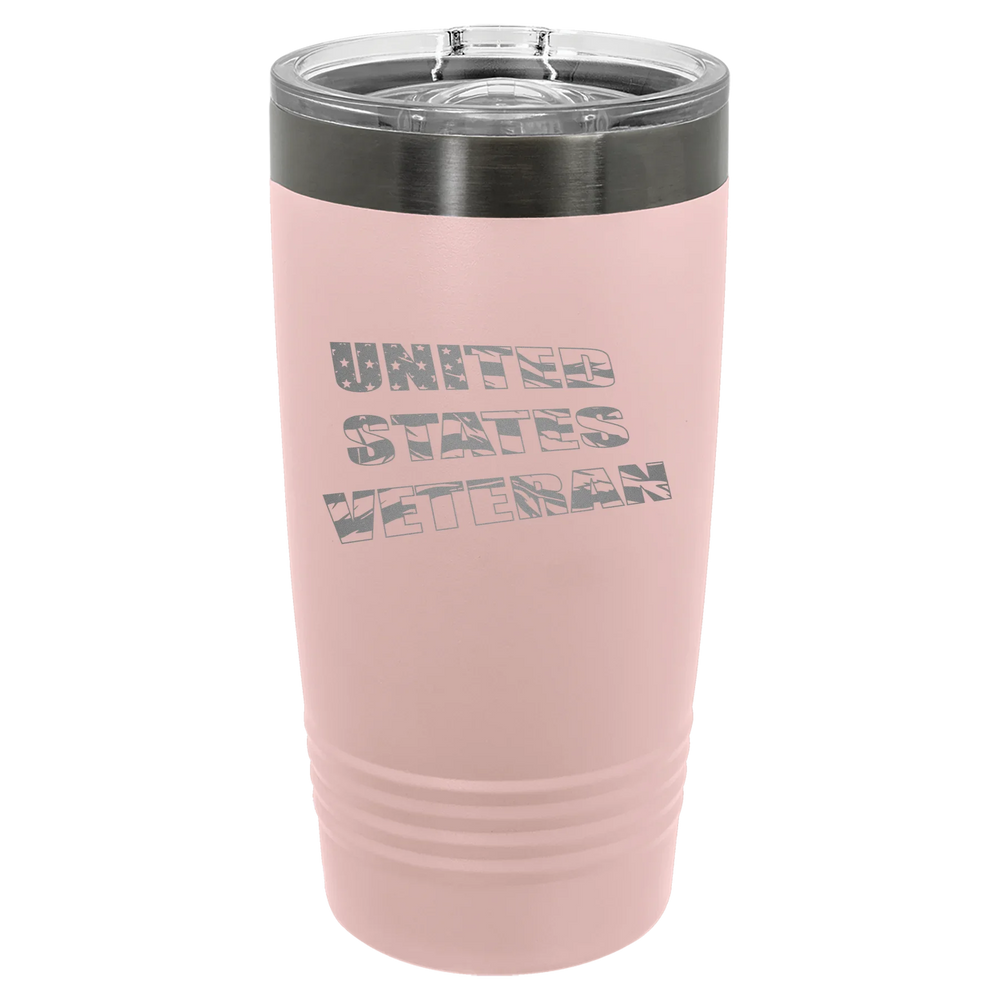 Flag Veteran - Polar Camel Ringneck Tumbler - Blush/Ghost Black ION-Plated