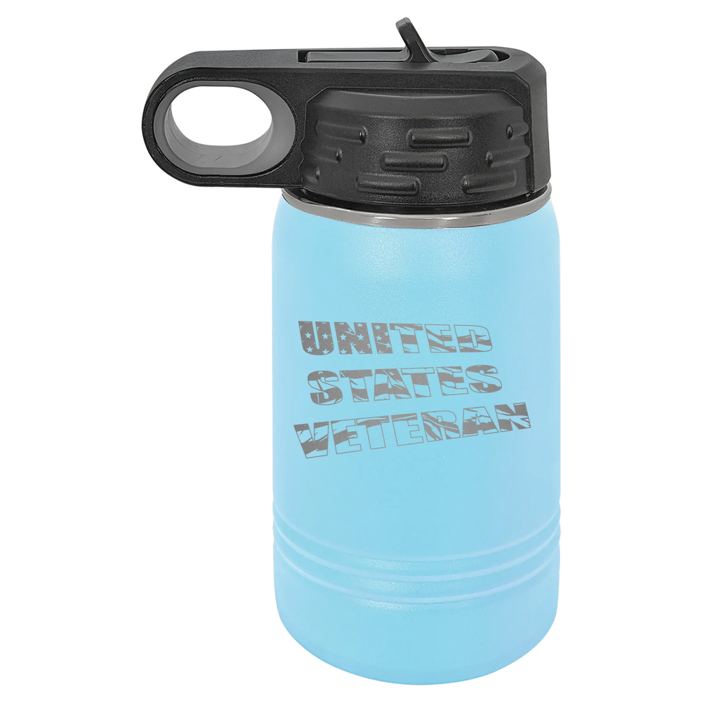 Flag Veteran - Polar Camel Water Bottle - Light Blue