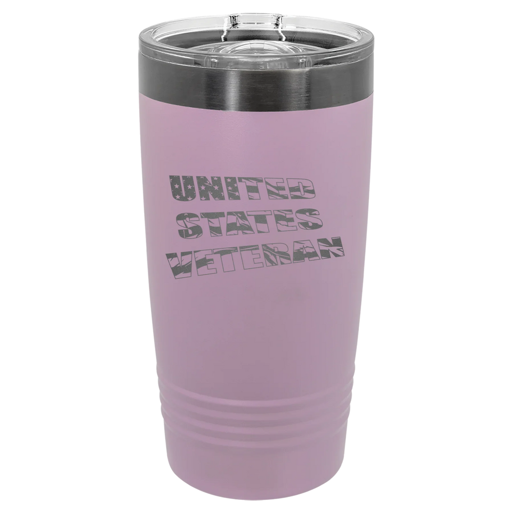 Flag Veteran - Polar Camel Ringneck Tumbler - Moody Lilac/Ghost Black ION-Plated Black