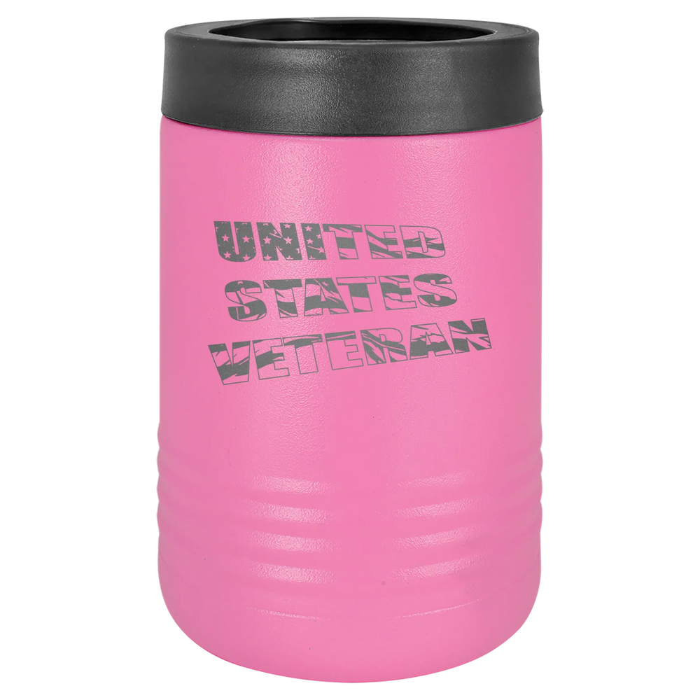 Flag Veteran - Polar Camel Beverage Holder - Pink Stainless Steel Vacuum Insulated