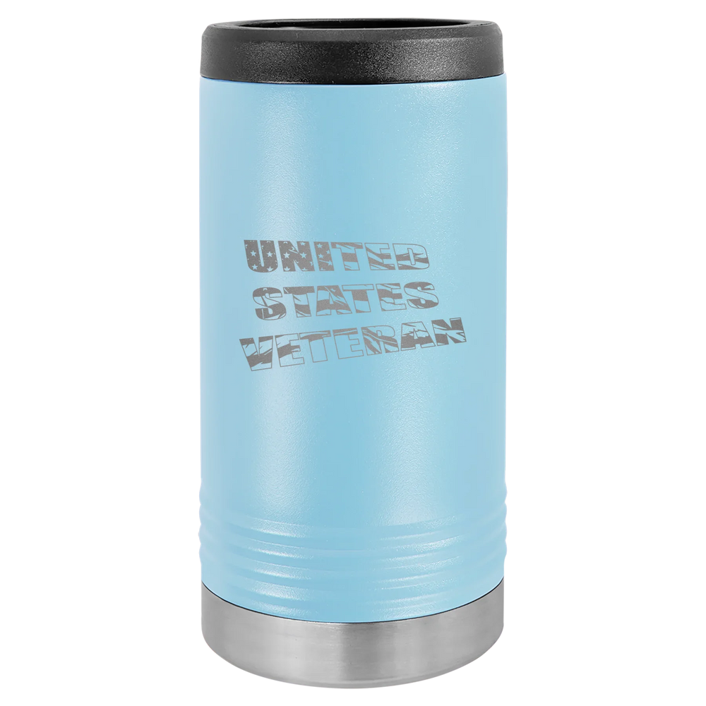 Flag Veteran - Polar Camel Beverage Holder - Light Blue Slim