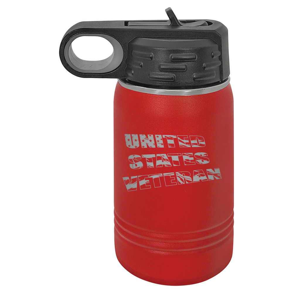 Flag Veteran - Polar Camel Water Bottle - Red