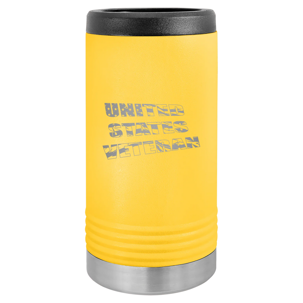 Flag Veteran - Polar Camel Beverage Holder - Yellow Slim