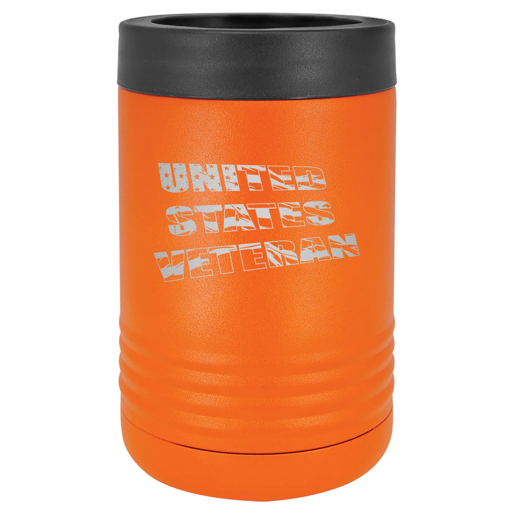 Flag Veteran - Polar Camel Beverage Holder - Orange Stainless Steel Vacuum Insulated