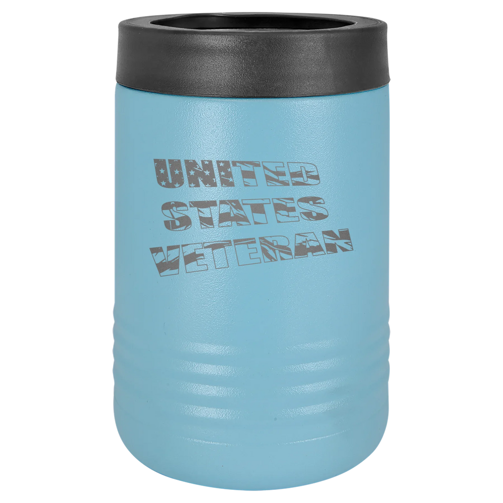 Flag Veteran - Polar Camel Beverage Holder - Light Blue Stainless Steel Vacuum Insulated