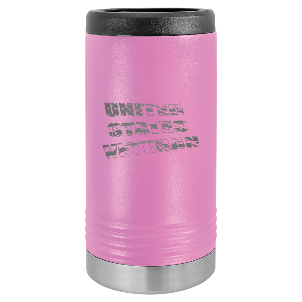 Flag Veteran - Polar Camel Beverage Holder - Light Purple Slim