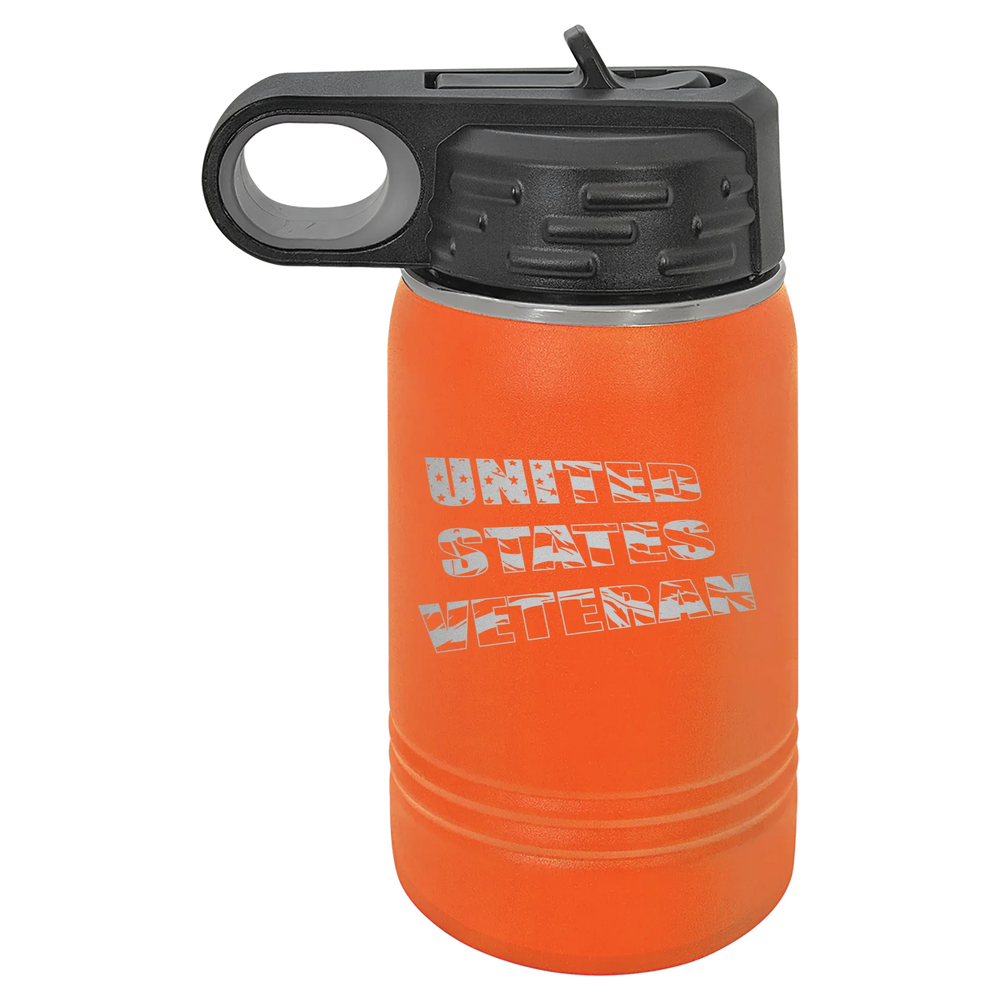 Flag Veteran - Polar Camel Water Bottle - Orange