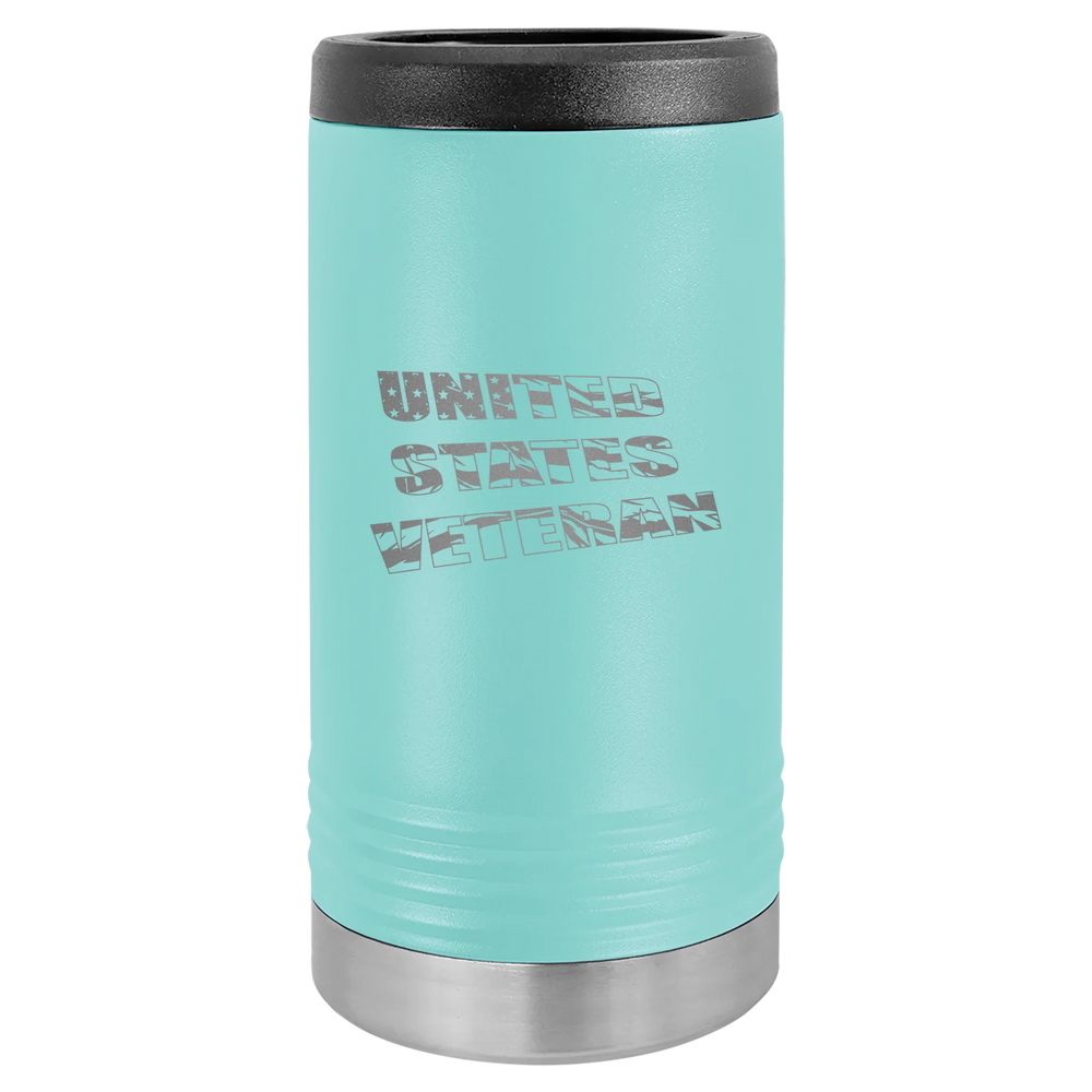 Flag Veteran - Polar Camel Beverage Holder - Teal Slim