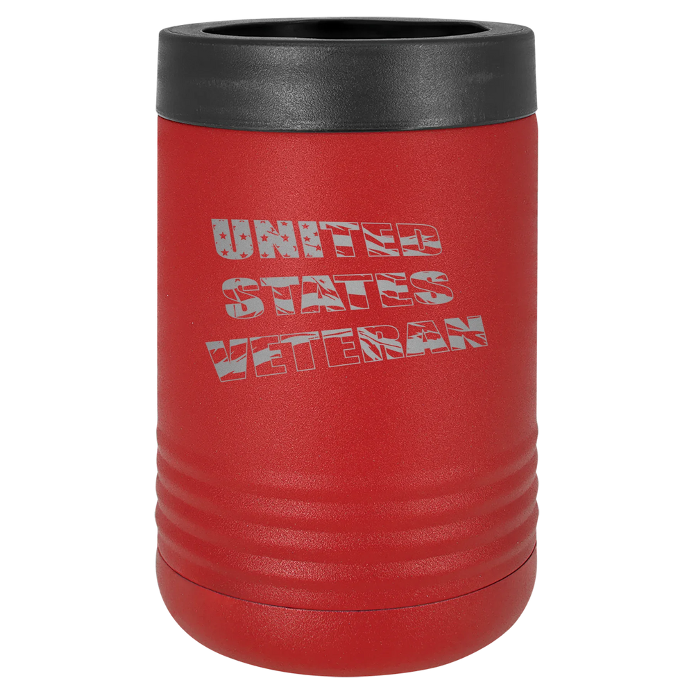 Flag Veteran - Polar Camel Beverage Holder - Red Stainless Steel Vacuum Insulated