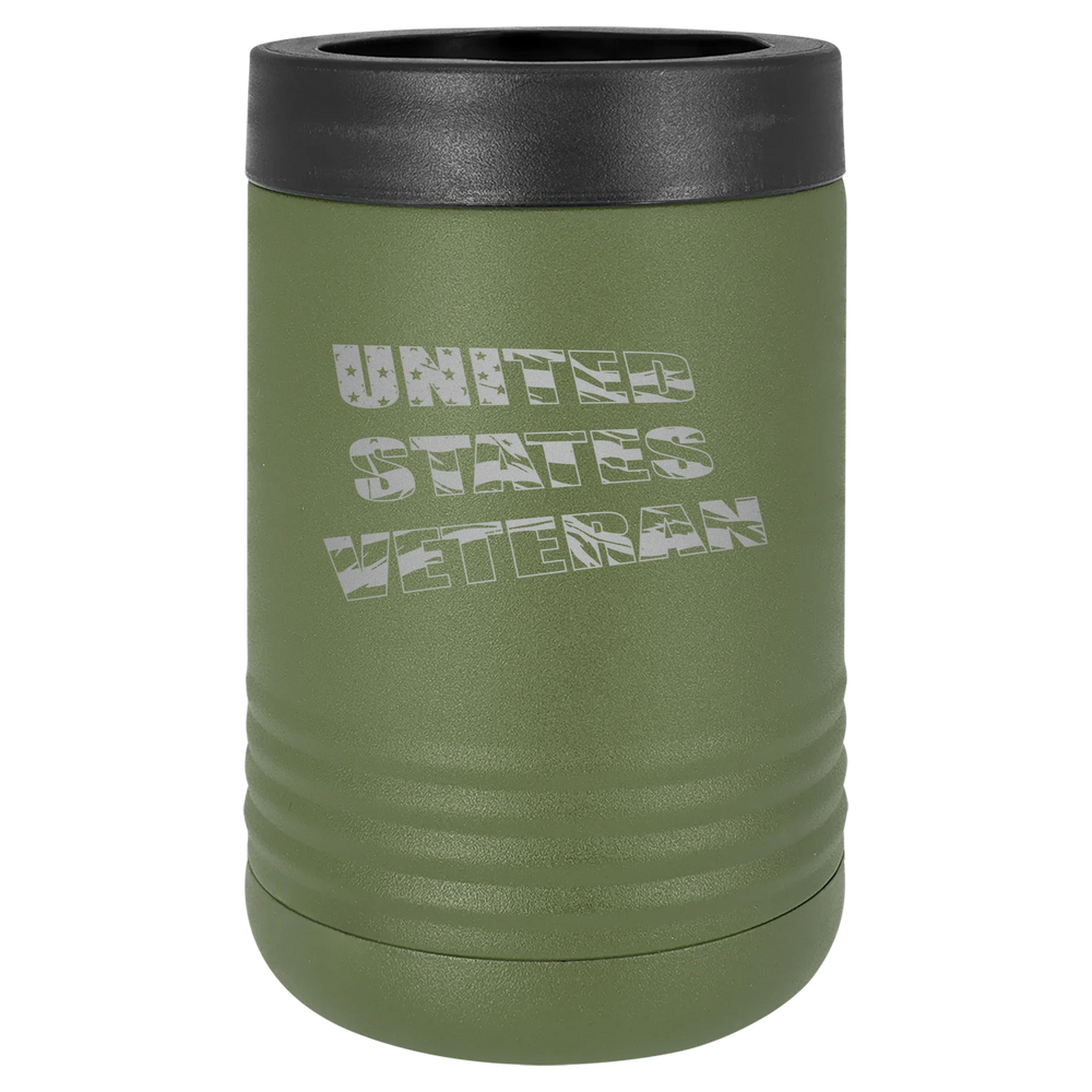 Flag Veteran - Polar Camel Beverage Holder - Olive Green Stainless Steel Vacuum Insulated