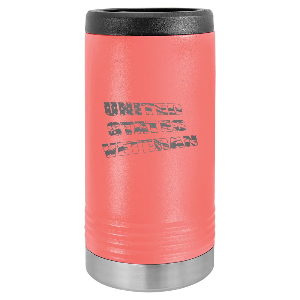 Flag Veteran - Polar Camel Beverage Holder - Coral Slim