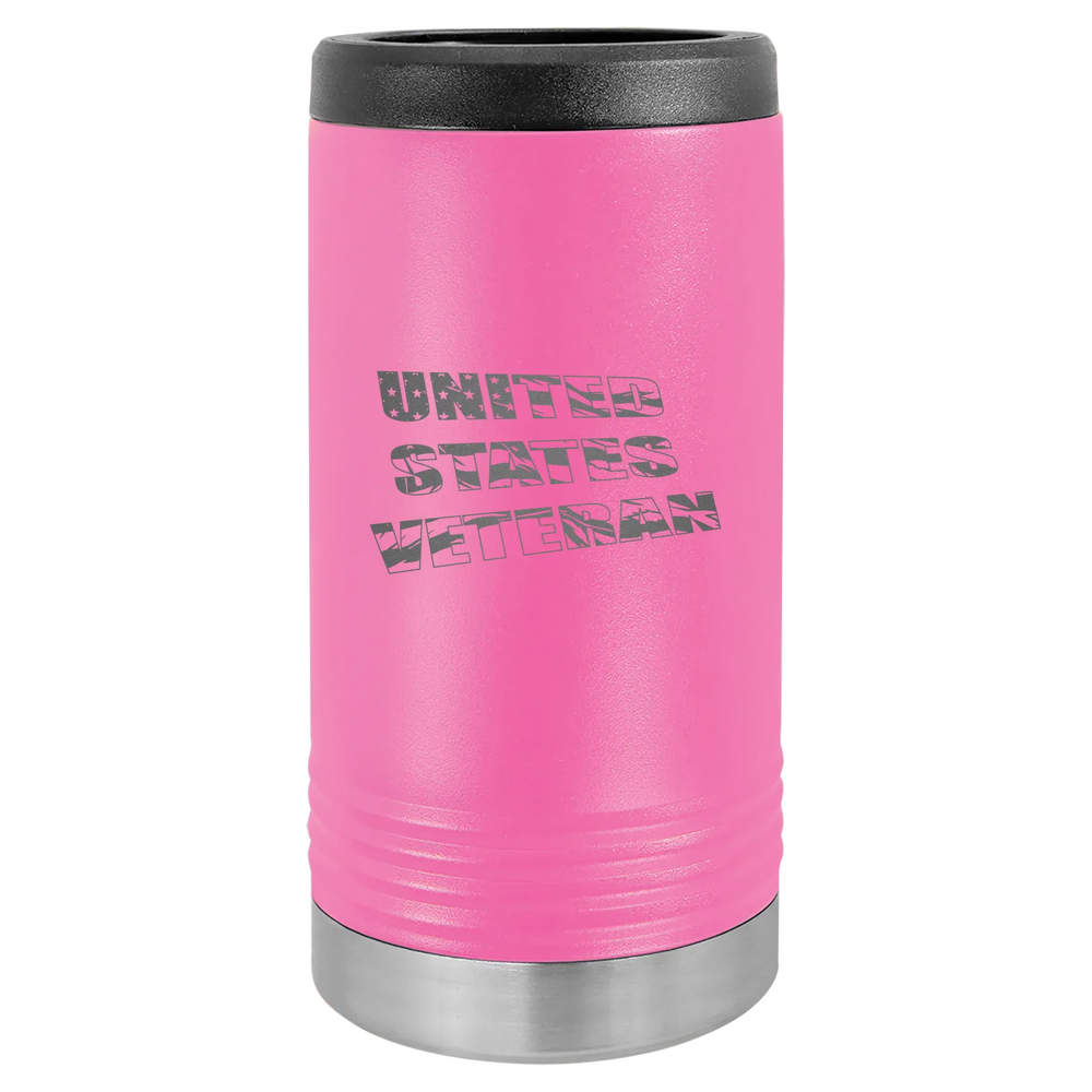 Flag Veteran - Polar Camel Beverage Holder - Pink Slim