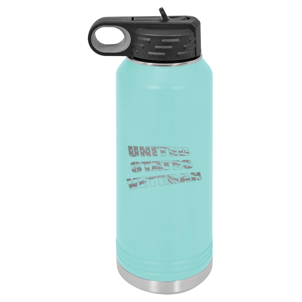 Flag Veteran - Polar Camel Water Bottle - Teal