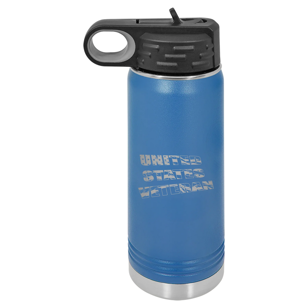 Flag Veteran - Polar Camel Water Bottle - Royal Blue