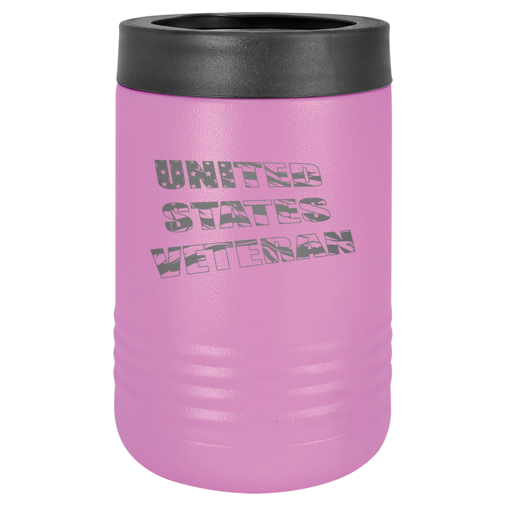 Flag Veteran - Polar Camel Beverage Holder - Light Purple Stainless Steel Vacuum Insulated
