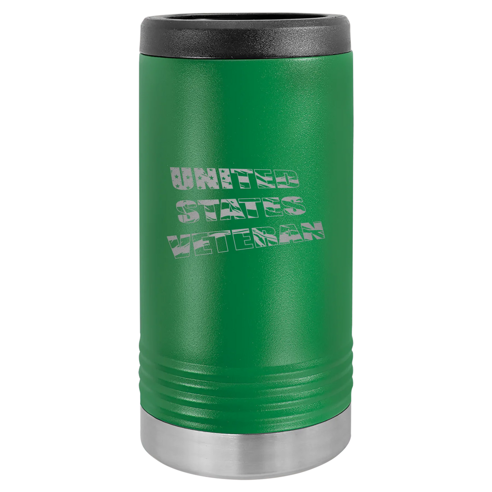 Flag Veteran - Polar Camel Beverage Holder - Green Slim