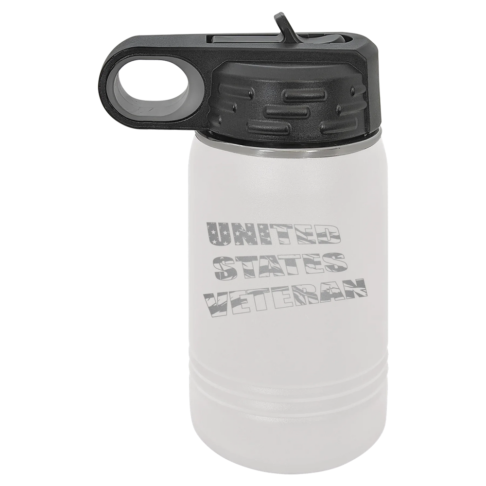 Flag Veteran - Polar Camel Water Bottle - White