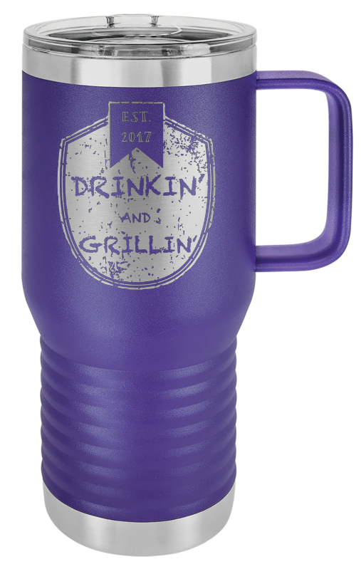 Drinkin & Grillin - Travel Mugs