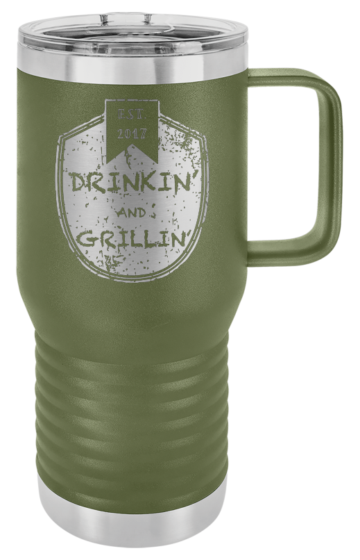 Drinkin & Grillin - Travel Mugs