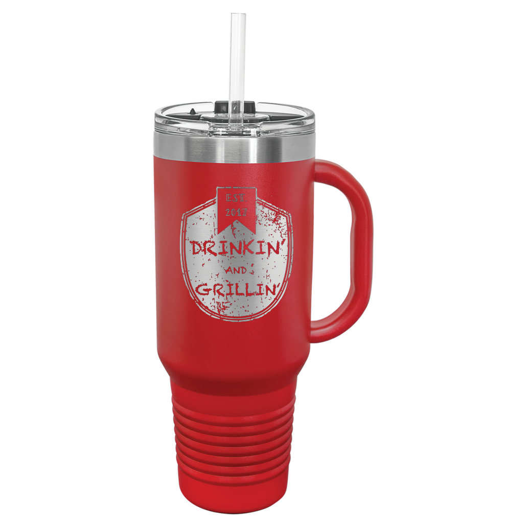 Drinkin & Grillin - Travel Mugs