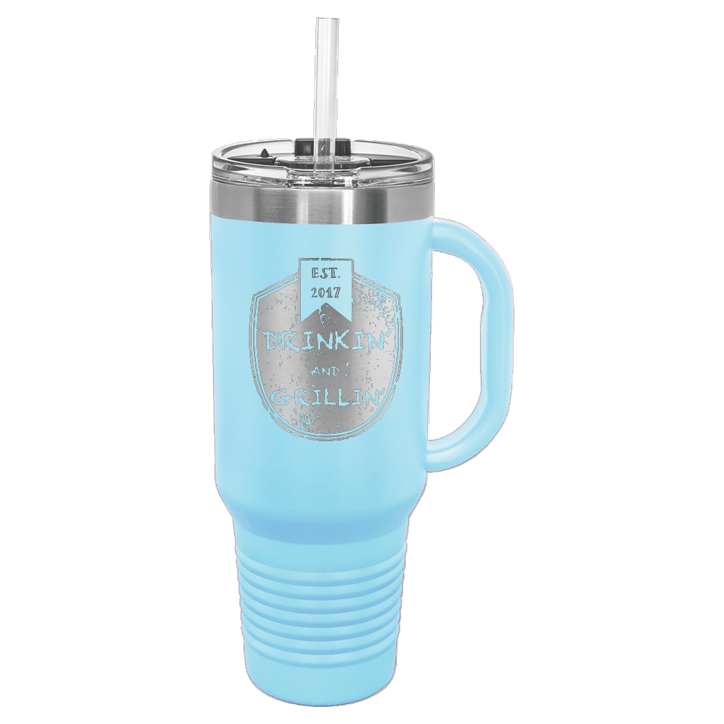 Drinkin & Grillin - Travel Mugs