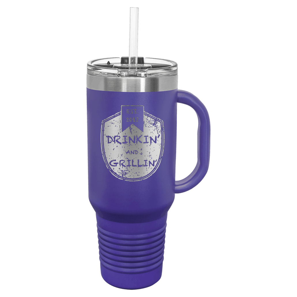 Drinkin & Grillin - Travel Mugs
