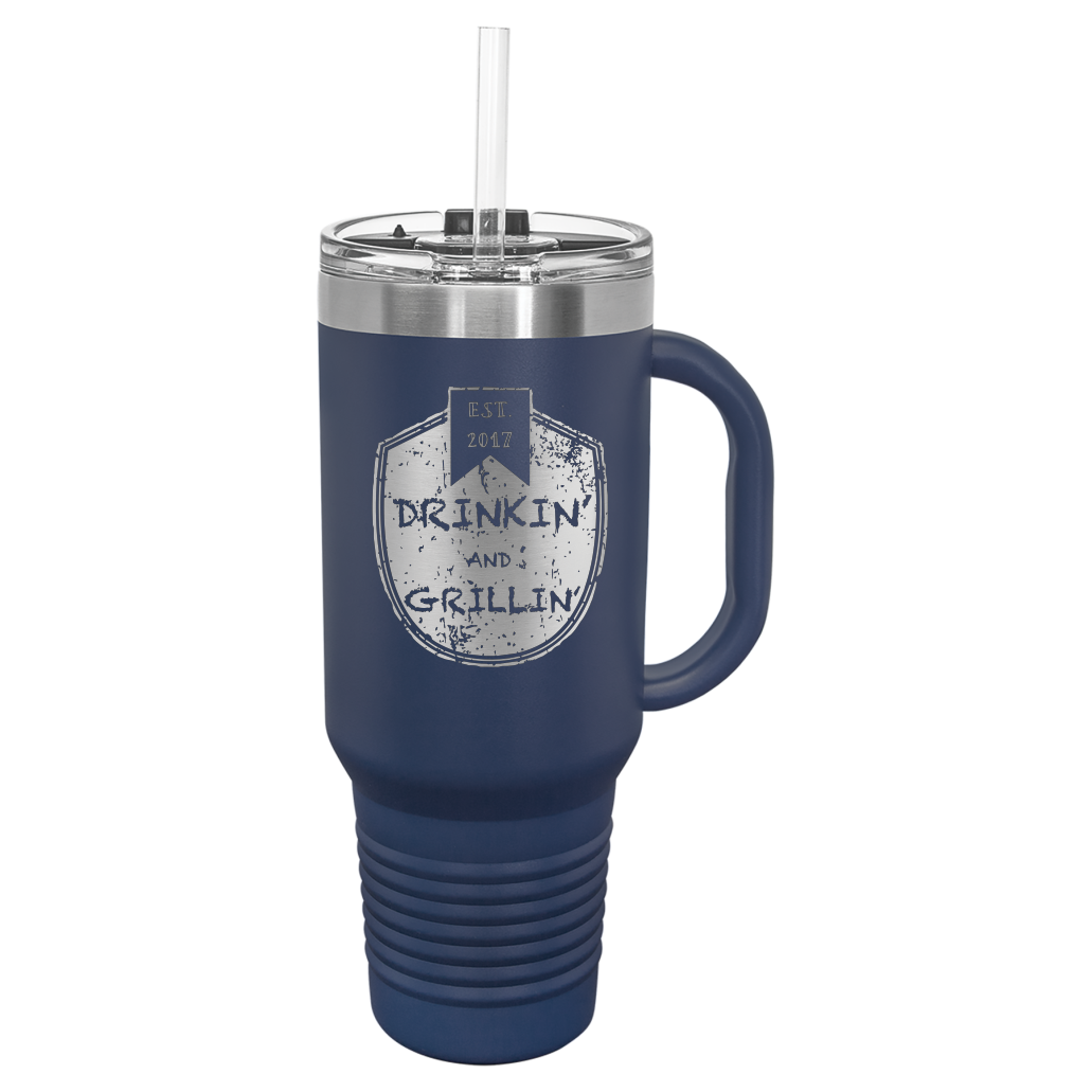 Drinkin & Grillin - Travel Mugs