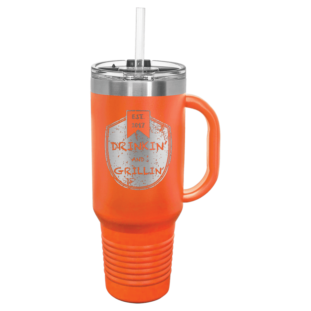 Drinkin & Grillin - Travel Mugs