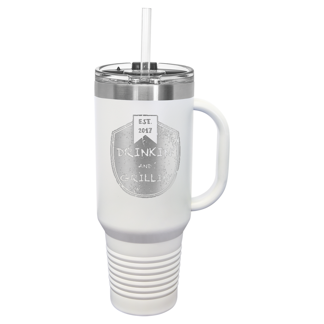 Drinkin & Grillin - Travel Mugs