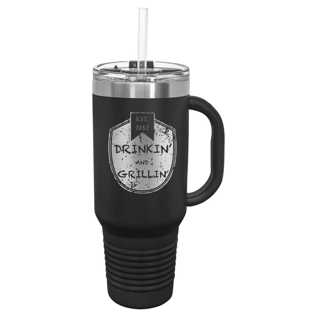 Drinkin & Grillin - Travel Mugs
