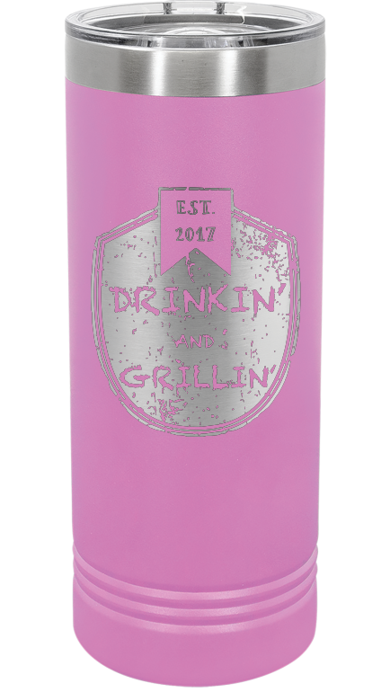 Drinkin & Grillin - Skinny Tumbler
