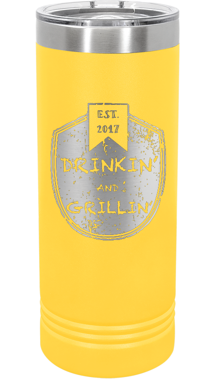 Drinkin & Grillin - Skinny Tumbler