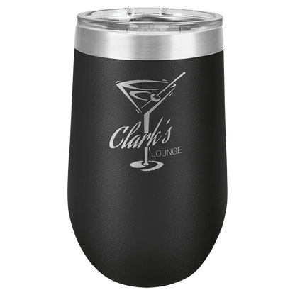 Polar Camel 16 oz. Stemless Tumbler with Lid