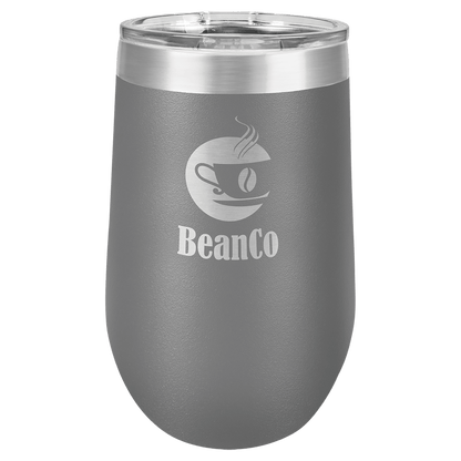 Polar Camel 16 oz. Stemless Tumbler with Lid