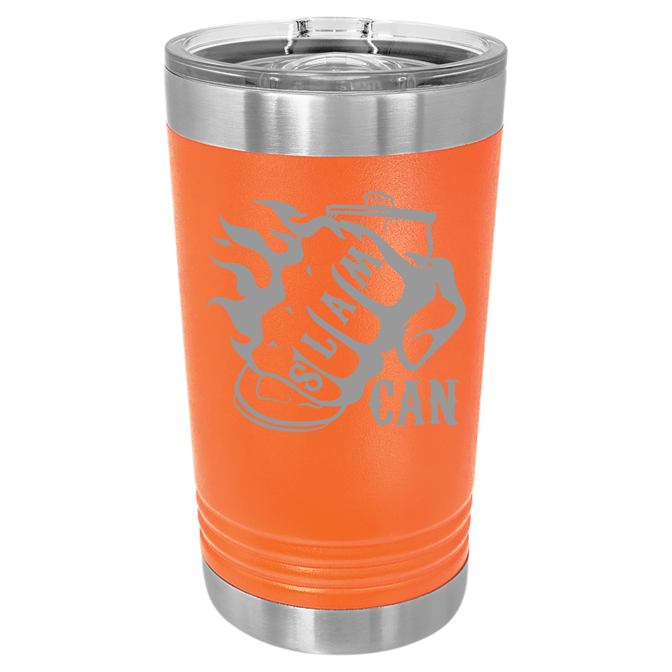 SlamCan Nation - Pint Tumbler — listing image for 16oz, Orange options