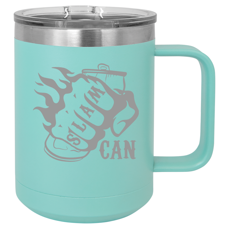 SlamCan Nation - Travel Mugs — listing image for 15oz, Teal options
