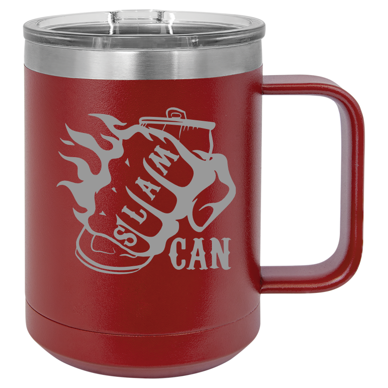 SlamCan Nation - Travel Mugs — listing image for 15oz, Maroon options