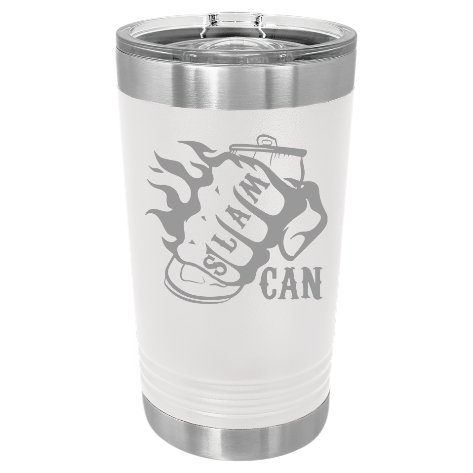 SlamCan Nation - Pint Tumbler — listing image for 16oz, White options