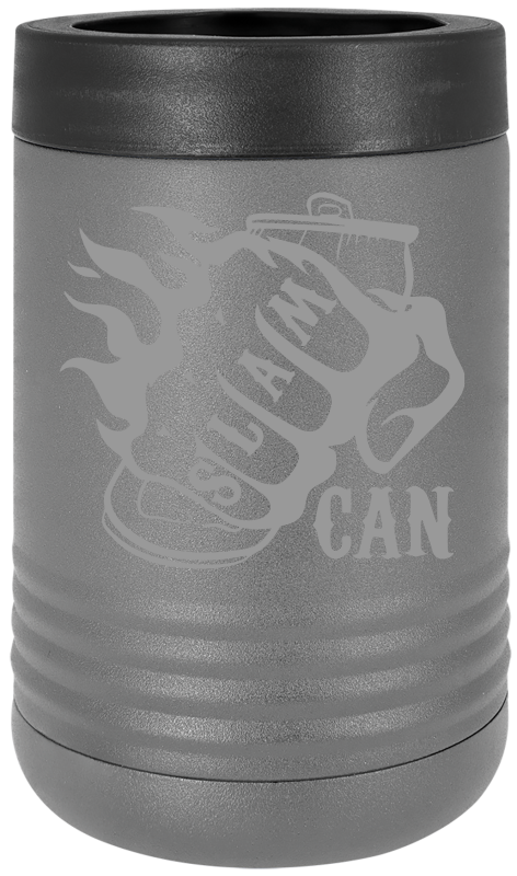 SlamCan Nation - Hard Sided Koozies — listing image for Standard (12oz Can), Dark Gray options