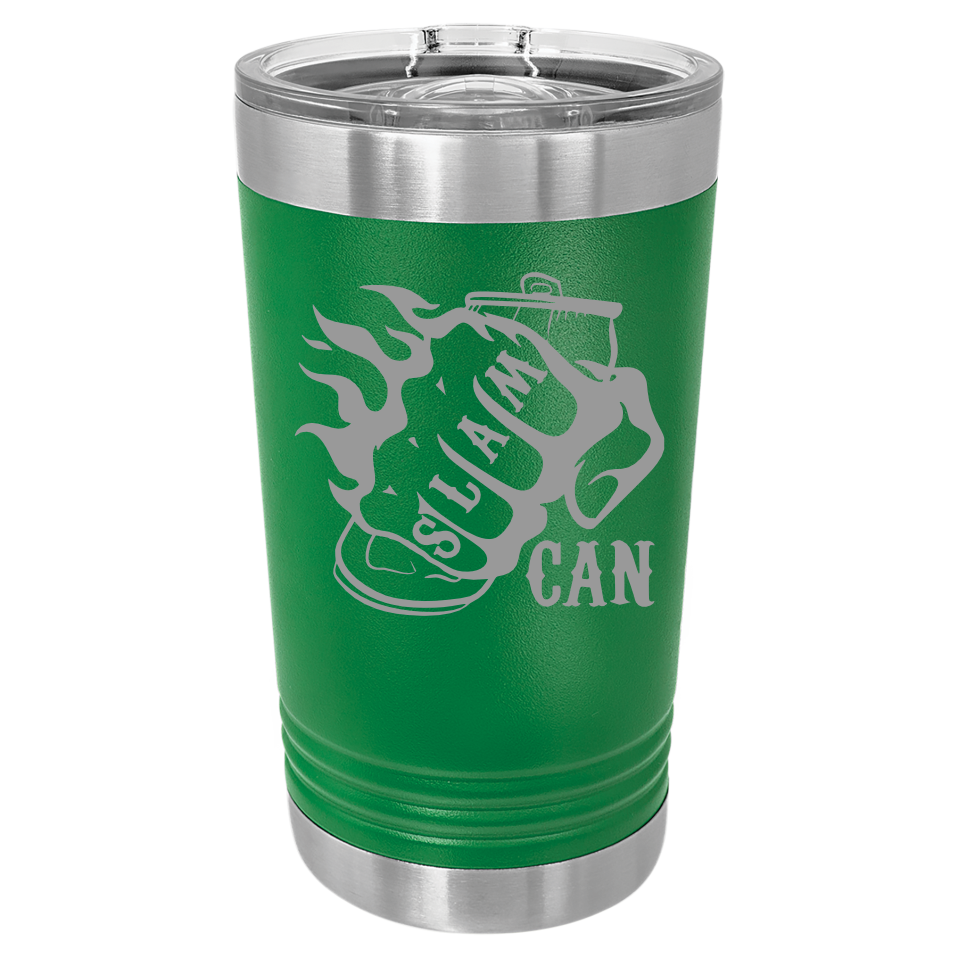 SlamCan Nation - Pint Tumbler — listing image for 16oz, Green options