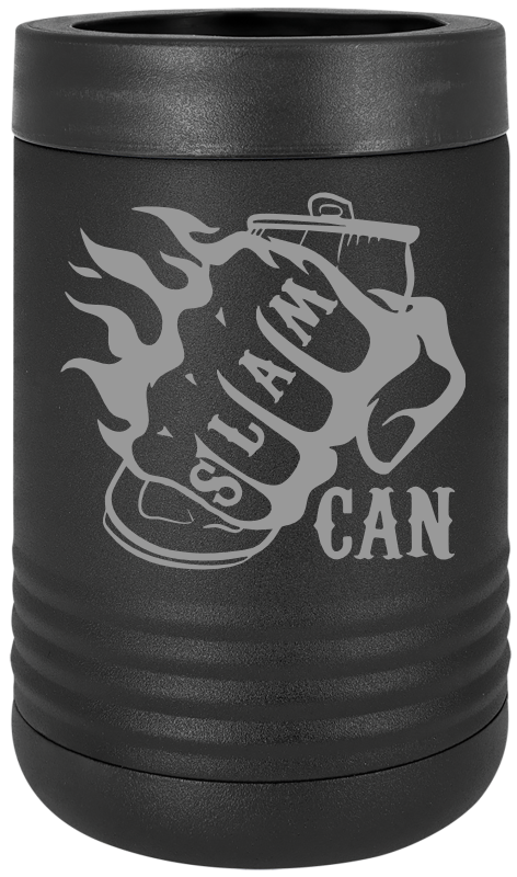 SlamCan Nation - Hard Sided Koozies — listing image for Standard (12oz Can), Black options