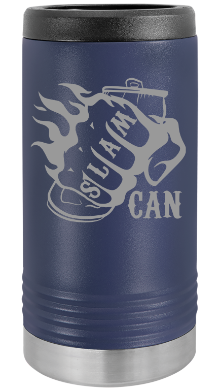 SlamCan Nation - Hard Sided Koozies — listing image for Slim (Redbull / Ultra), Navy Blue options