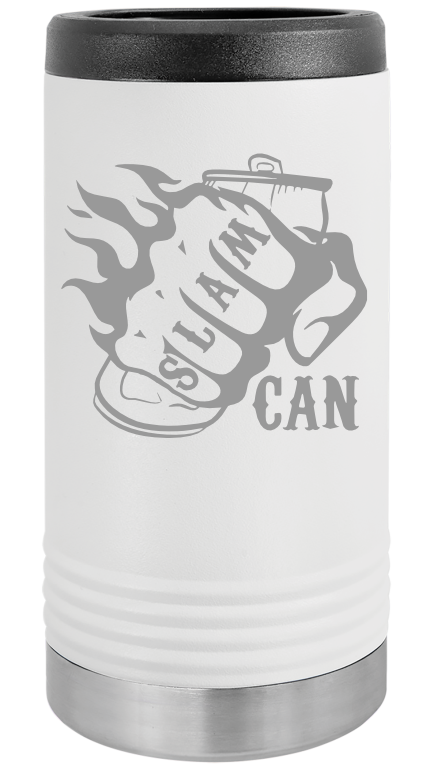 SlamCan Nation - Hard Sided Koozies — listing image for Slim (Redbull / Ultra), White options