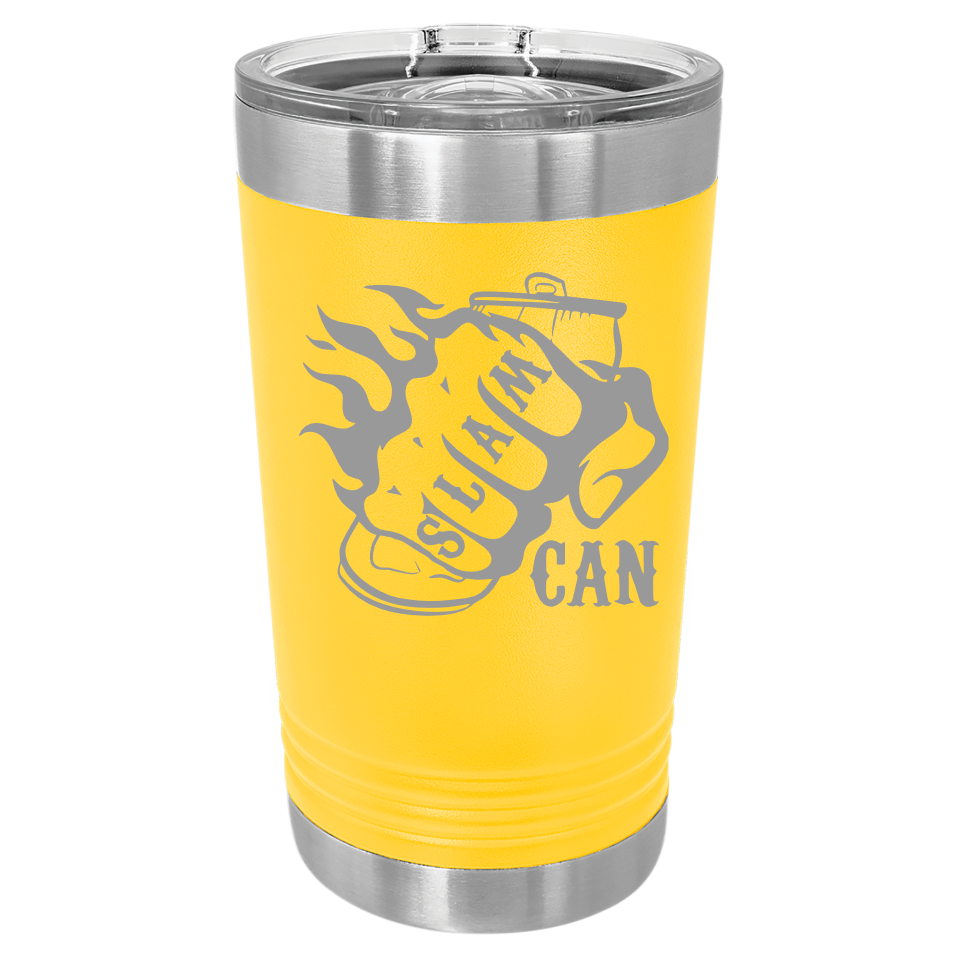 SlamCan Nation - Pint Tumbler — listing image for 16oz, Yellow options