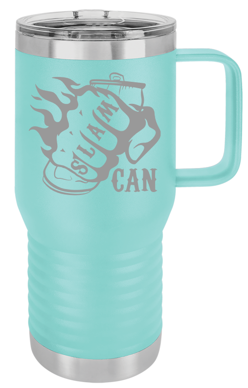 SlamCan Nation - Travel Mugs — listing image for 20oz, Teal options