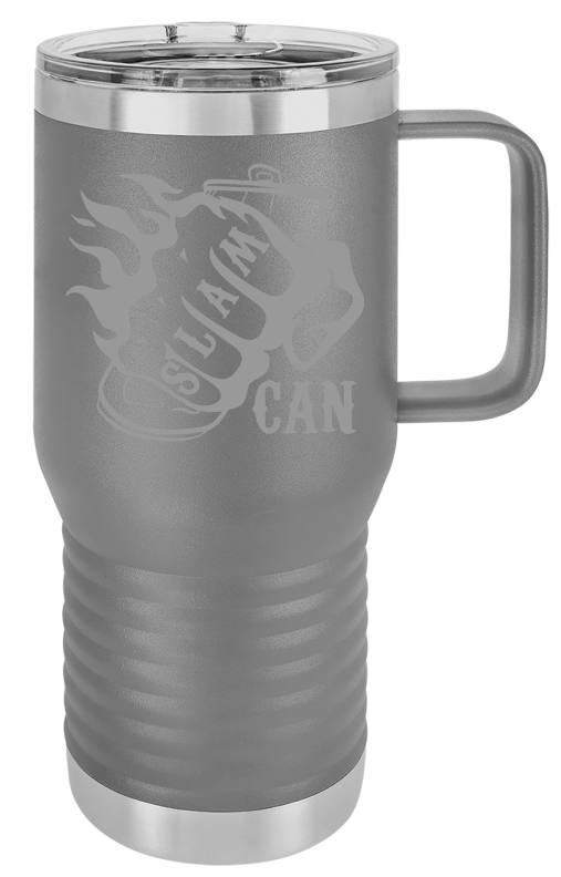 SlamCan Nation - Travel Mugs — listing image for 20oz, Dark Gray options