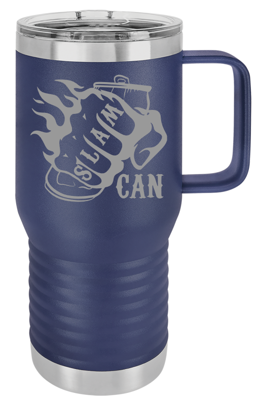 SlamCan Nation - Travel Mugs — listing image for 20oz, Navy Blue options