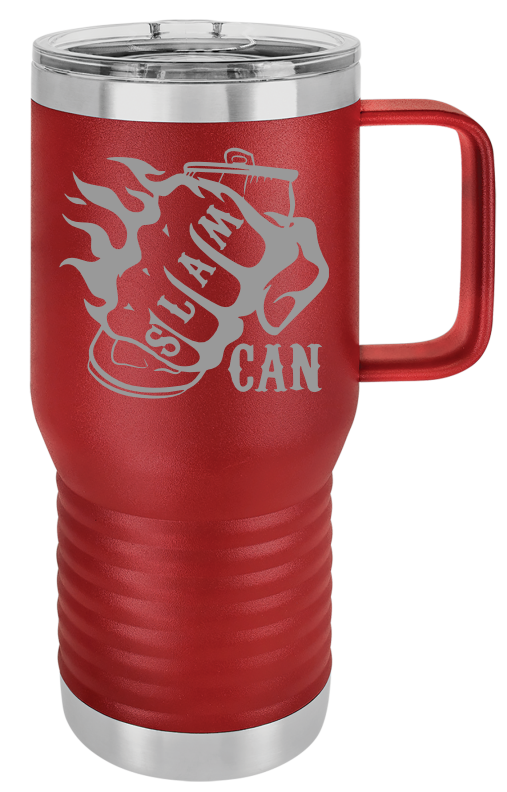 SlamCan Nation - Travel Mugs — listing image for 20oz, Maroon options