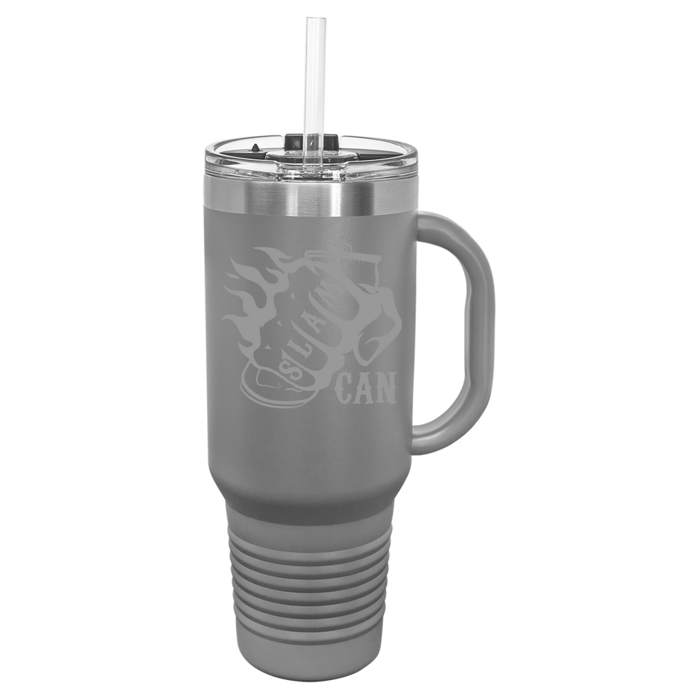 SlamCan Nation - Travel Mugs — listing image for 40oz, Dark Gray options