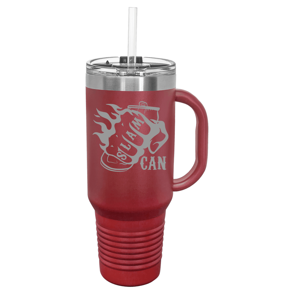 SlamCan Nation - Travel Mugs — listing image for 40oz, Maroon options